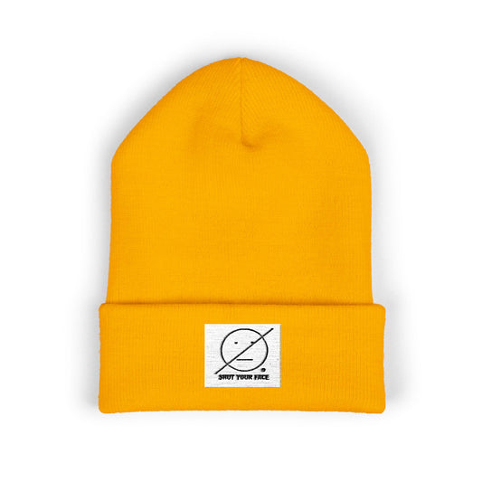 Shut Your Face® Beanie — Classic Cuffed Knit Hat