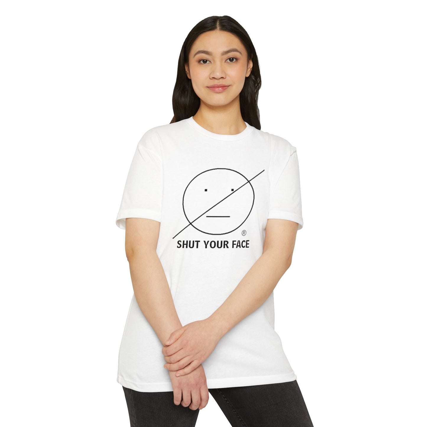 Shut Your Face® Graphic Tee — Minimal Statement T-Shirt