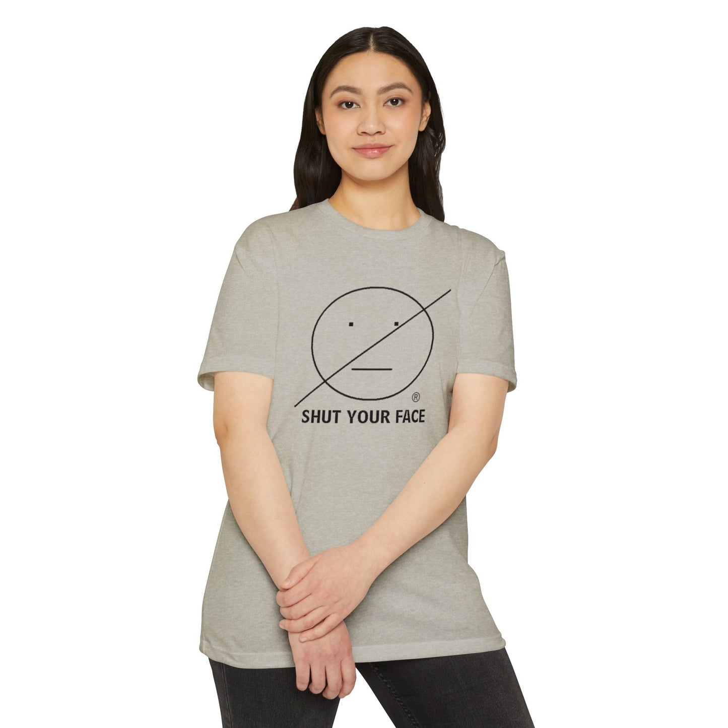 Shut Your Face® Graphic Tee — Minimal Statement T-Shirt