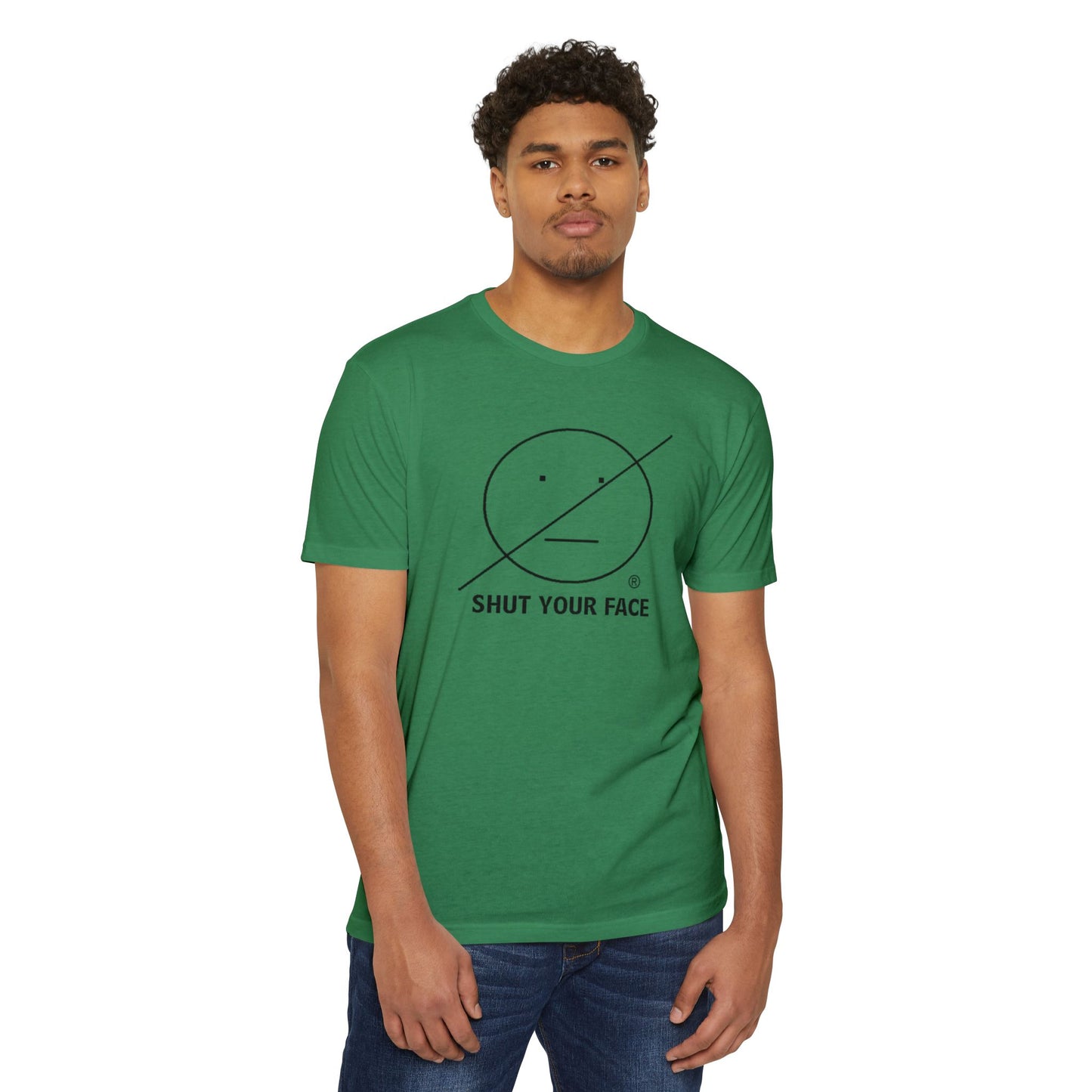 Shut Your Face® Graphic Tee — Minimal Statement T-Shirt